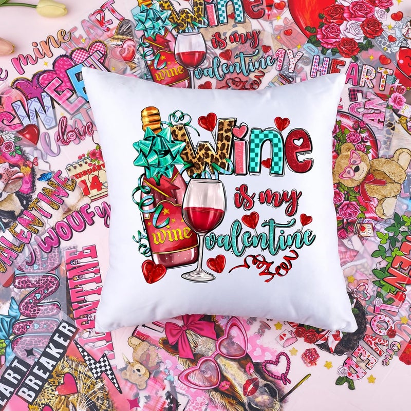 Tintnut Retro Valentine's Day DTF Transfers Ready to Press-20 Sheets Vintage Love Iron on Decals for Couples T-Shirts Love Letters Heat Transfer Stickers for Valentine's Gifts Decor - Image 4